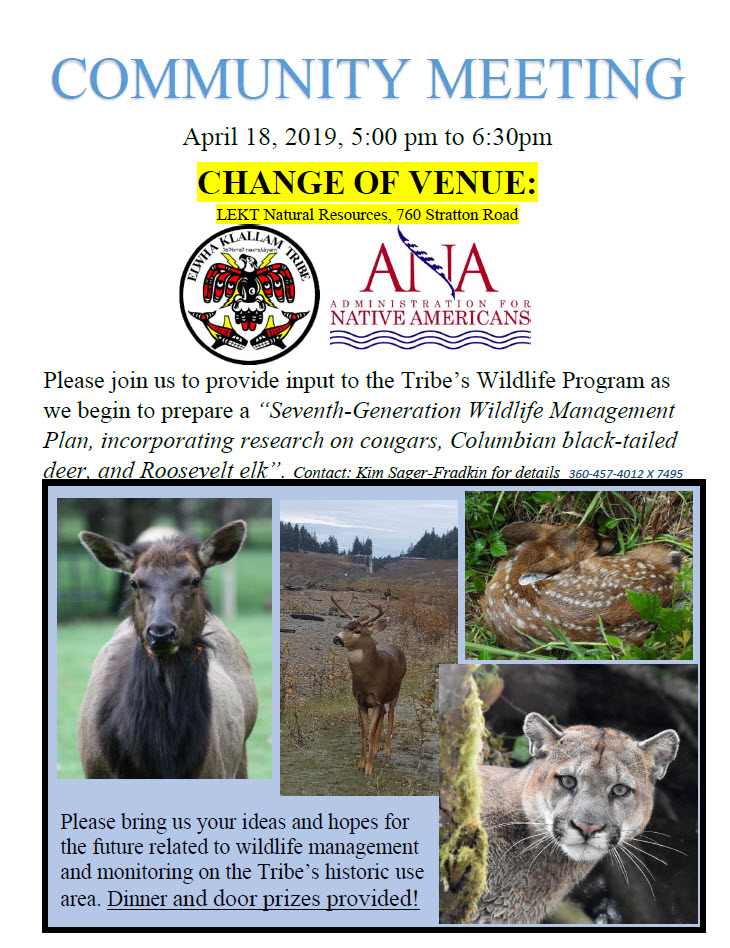 Wildlife Program Community Meeting
