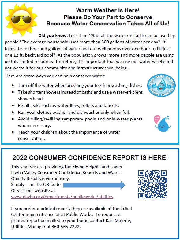 2022 Water Quality Consumer Confidence Reports are now available!