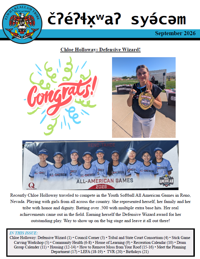 September 2026 Newsletter
